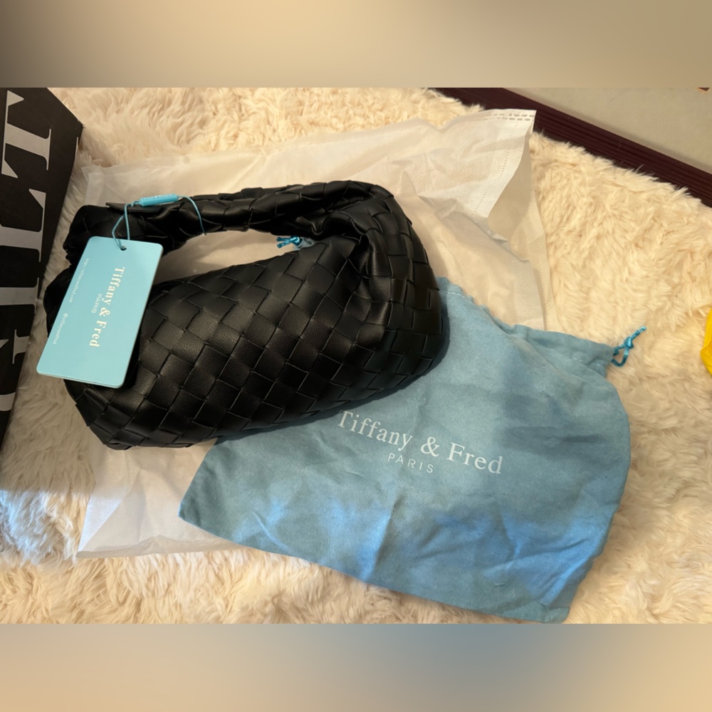 NWT Tiffany & Fred woven leather purse